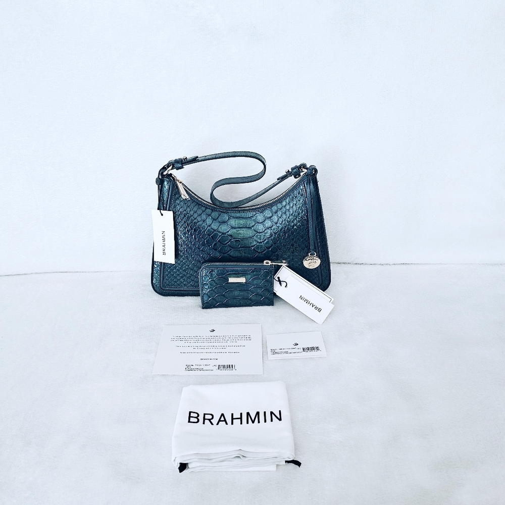 NWT Brahmin EVERGREEN KALOPSIA Esme w/Anita Wallet